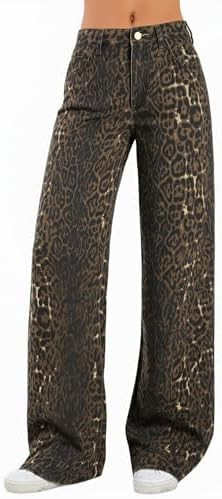 EMMIOL Women's 2026 Wide Leg Jeans Distress Mid Waist Denim Pants Vintage Y2K Trousers | Amazon (US)