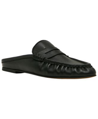 Steve Madden Women's Rafe Tailored Slip-On Loafer Mules - Burgundy Shiny | Macy's