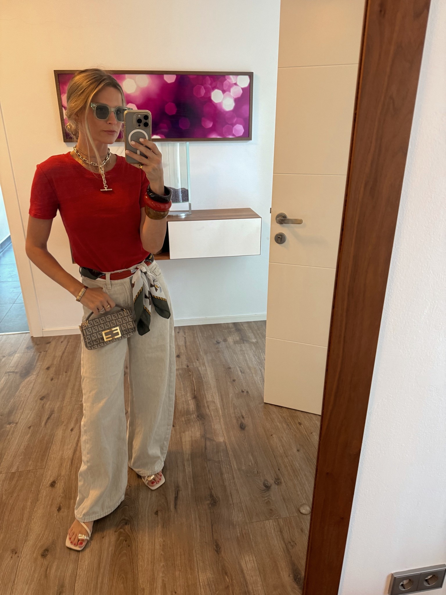 Wrapped a vintage Hermes scarf around my waist to give my outfit a fun flare - one of my fav hacks. 

#LTKSeasonal #LTKFindsUnder100 #LTKTravel