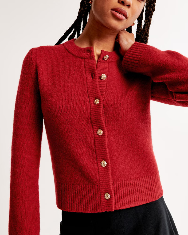 Women's Crew Cardigan | Women's Tops | Abercrombie.com | Abercrombie & Fitch (US)
