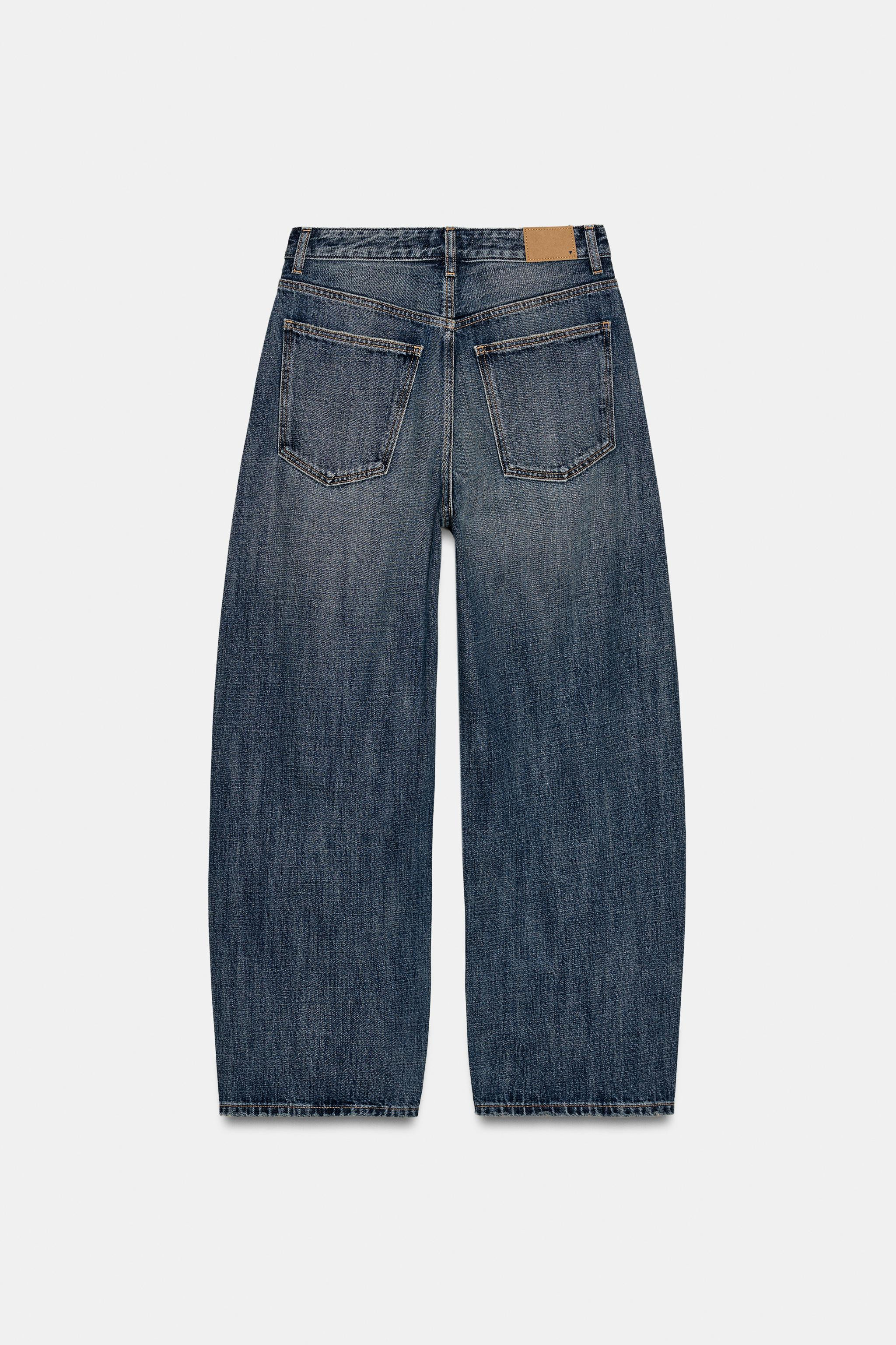 TRF MID-RISE BAGGY BALLOON JEANS | Zara Canada