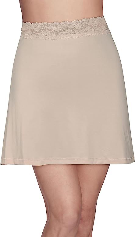 Vanity Fair Women's Half Slips for Under Dresses Silky Stretch with Lace (S-2XL) | Amazon (US)