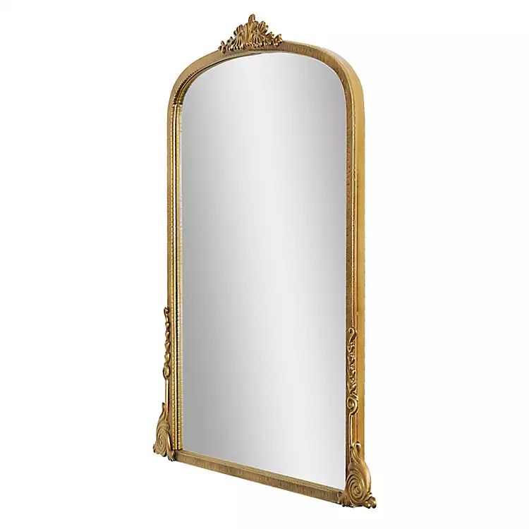 New! Antique Gold Metal Baroque Arch Wall Mirror | Kirkland's Home