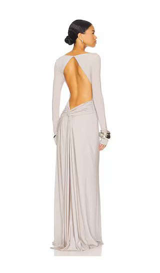 The Blake Jersey Dress in Stone | Revolve Clothing (Global)