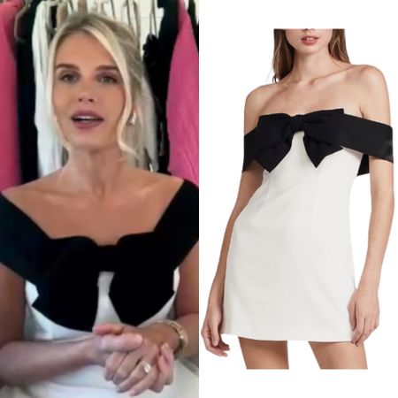 Madison LeCroy’s White and Black Bow Dress 📸 + Info= Madison LeCroy 