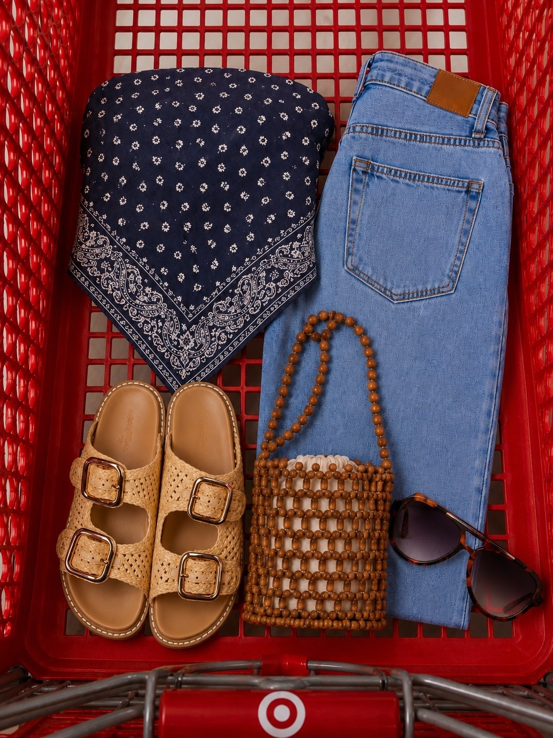 Target Summer Outfit You’ll Wear on Repeat

Follow @farmtotablecreations on Instagram for more affordable fashion finds, home decor, and daily inspiration.

This Target outfit is the perfect mix of effortless and chic. The bandana-print top, relaxed denim, woven sandals, and beaded handbag create a timeless summer look that works for everything from brunch dates to vacation days. Easy, comfortable, and styled with all the right accessories for a polished warm-weather outfit.

#targetstyle #targetfinds #summeroutfit #denimjeans #sandals

target fashion | target style | summer outfit | strapless top | bandana top | light wash jeans | woven sandals | beaded bag | affordable fashion | casual chic | vacation outfit | resort wear | weekend style | everyday outfit | women’s fashion | summer wardrobe | target clothing | outfit inspiration | neutral accessories | trendy outfit | warm weather style | casual outfit | vacation style | summer fashion | coastal style

#LTKootd #LTKgrwm #LTKSaleAlert