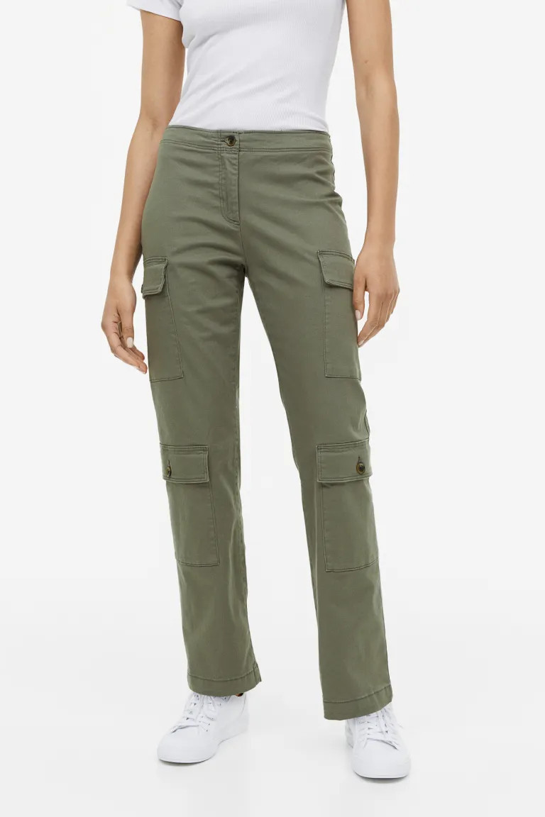Cotton Twill Cargo Pants | H&M (US + CA)