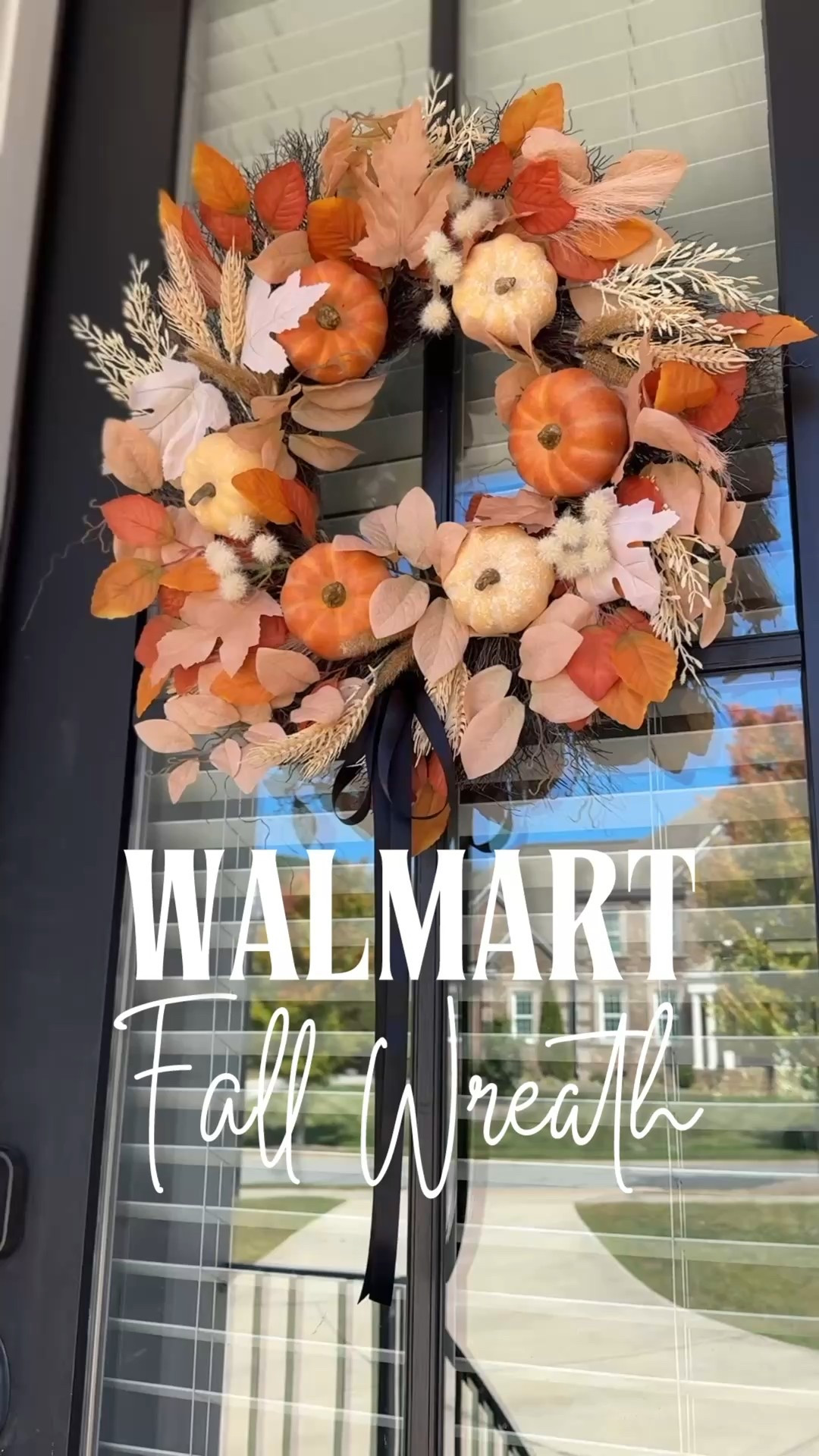 The most perfect fall wreath from @walmart it’s only $28 — it’s great size (24”) and a stunner. Grab it before it’s gone! 🍁 🍂 

#LTKStyleTip #LTKFindsUnder50