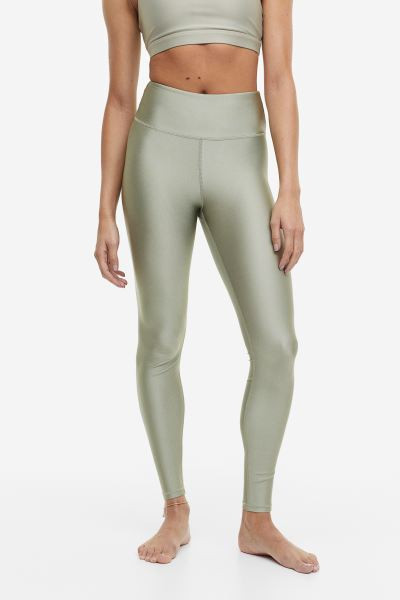 DryMove™ High Shine Sports Leggings | H&M (US + CA)
