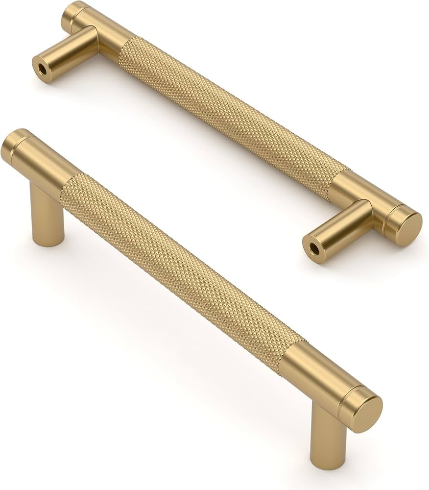 Asidrama 10 Pack 5 Inch(128mm) Champagne Bronze Cabinet Pulls Knurled Cabinet Handles Cupboard Ha... | Amazon (US)