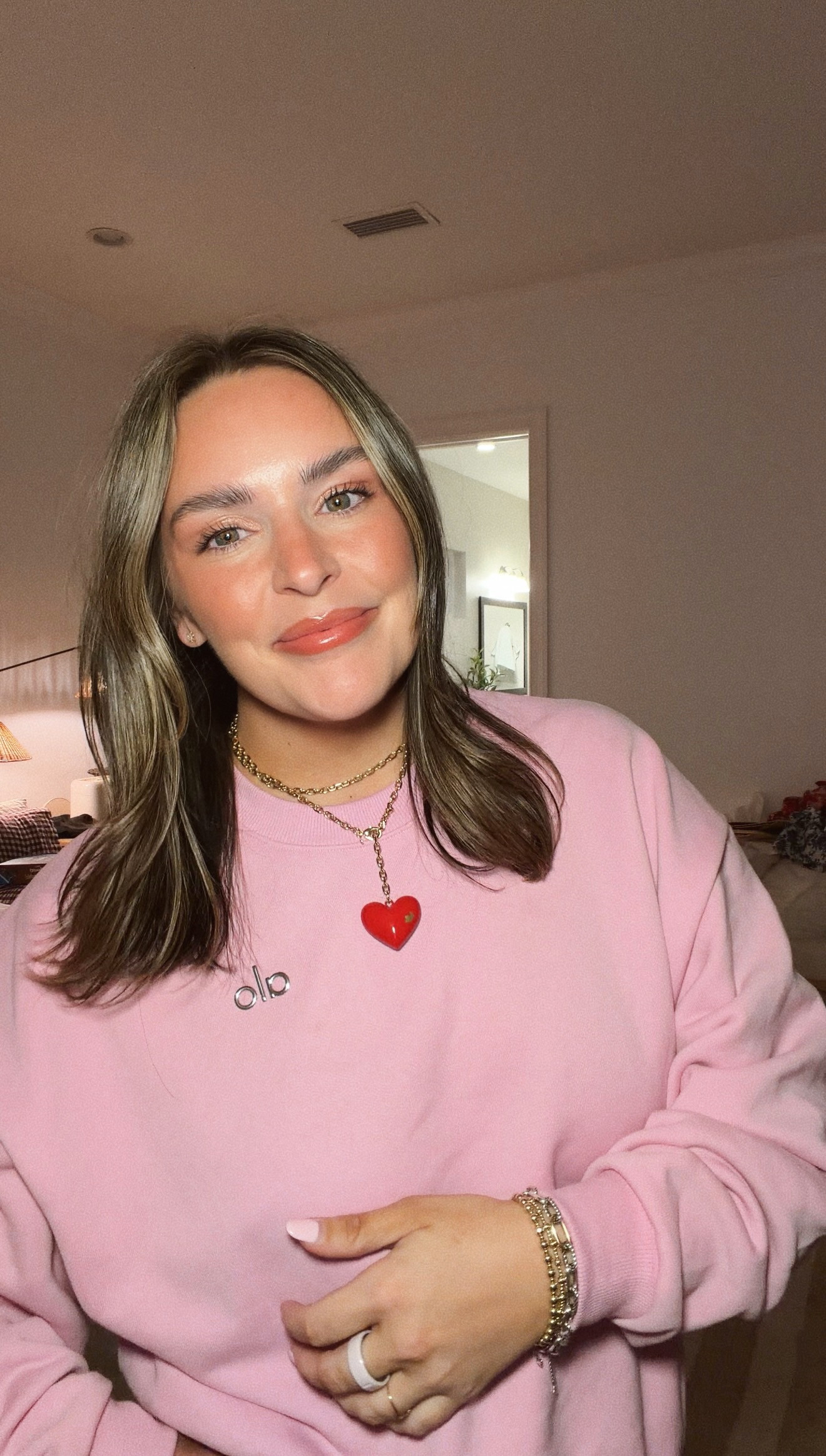 candy hearts sold out but love the new plum kiss color! wearing M