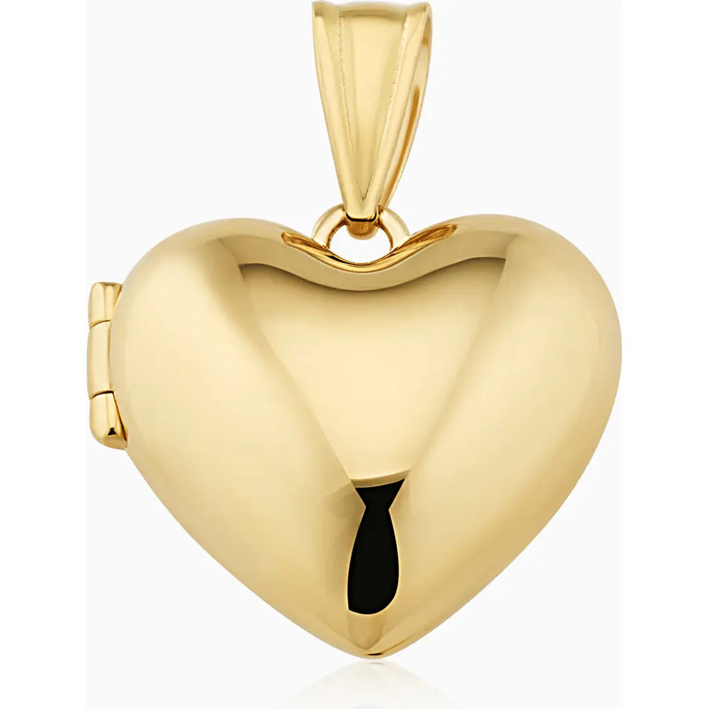 Oradina 14K Yellow Gold Lock It Up Heart Locket at Nordstrom, Size Medium | Nordstrom
