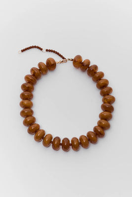 Tortoise Oversized Beaded Necklace | Avara