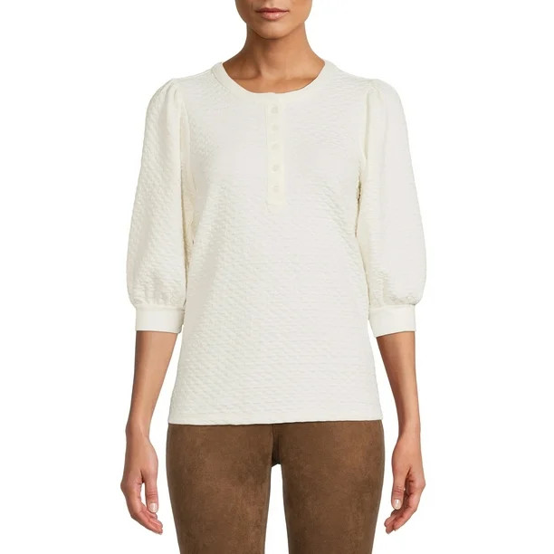 Time and Tru Women's Quilted Top - Walmart.com | Walmart (US)