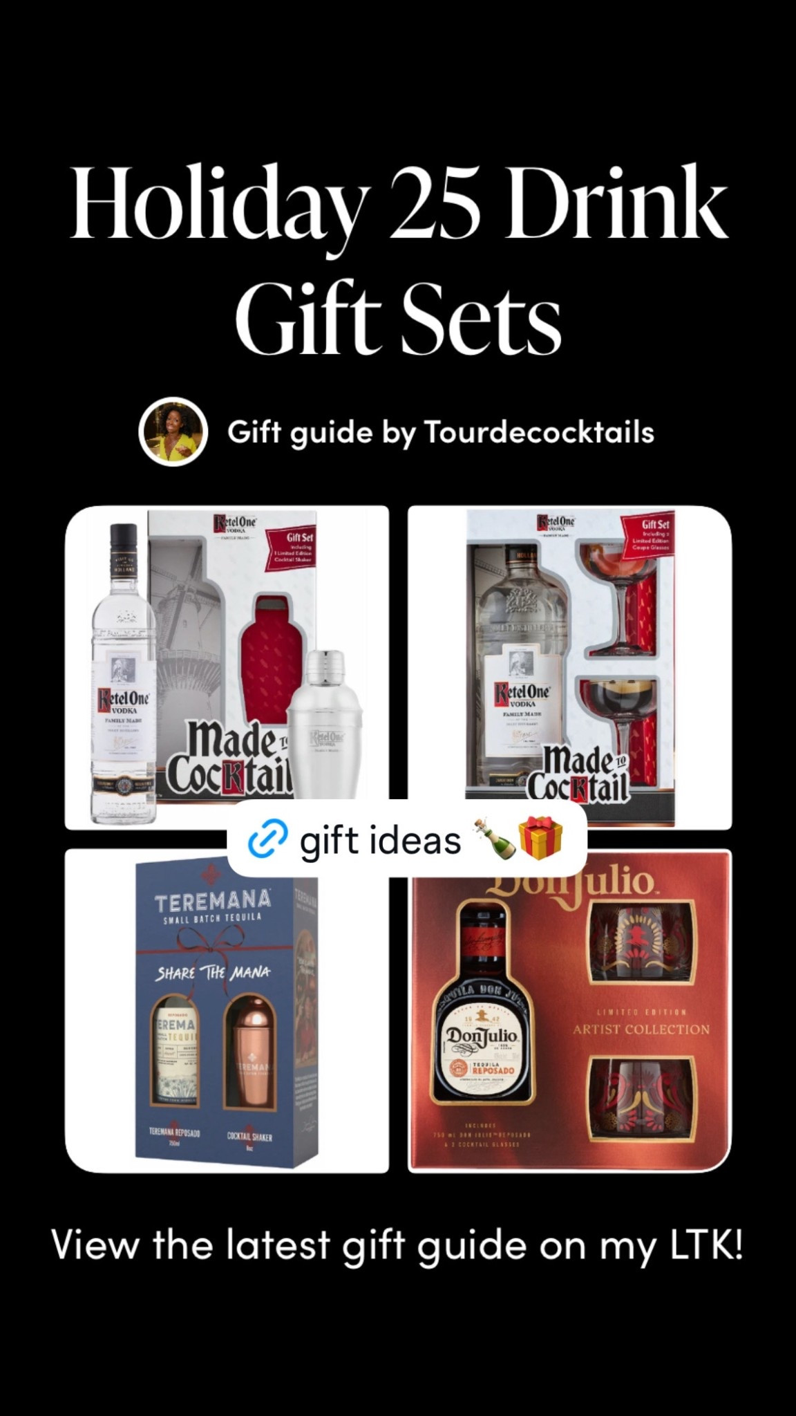 Holiday gift ideas - gift sets for hosting Christmas and making festive cocktails

Gift guide 

#LTKGiftGuide #LTKdayinmylife #LTKHoliday