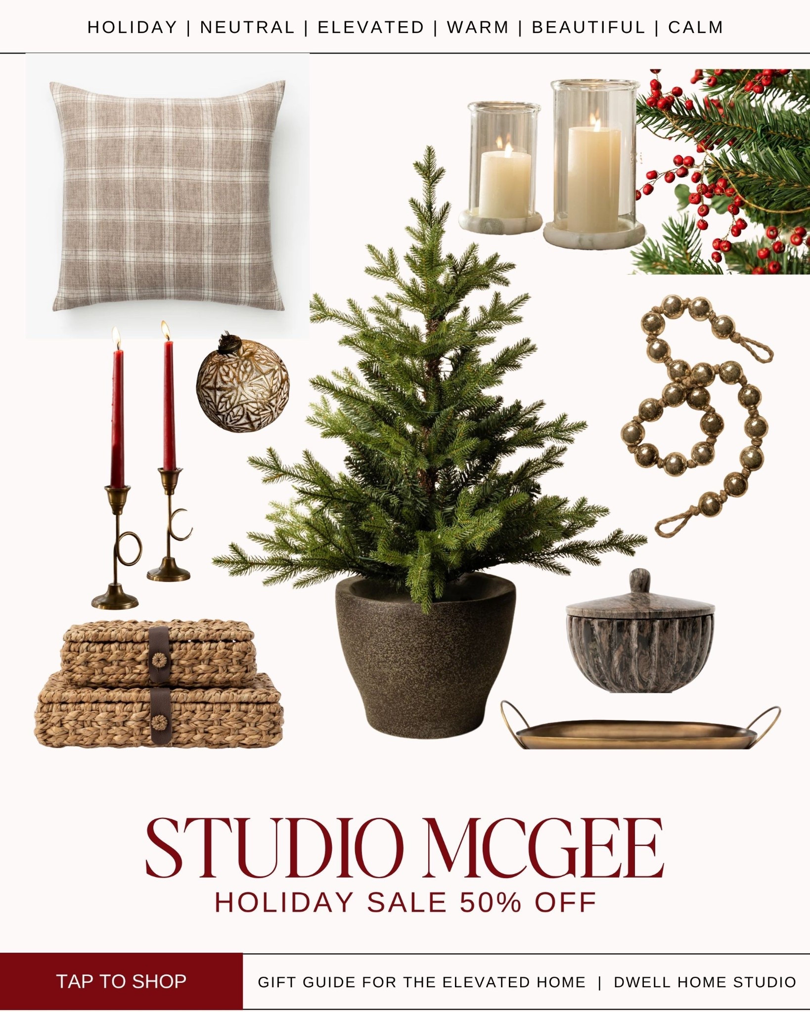 A curated Studio McGee holiday edit filled with elevated neutrals, warm textures, timeless greenery, and beautifully layered accents. Shop the full look for an effortless, elevated Christmas home.

#LTKHoliday