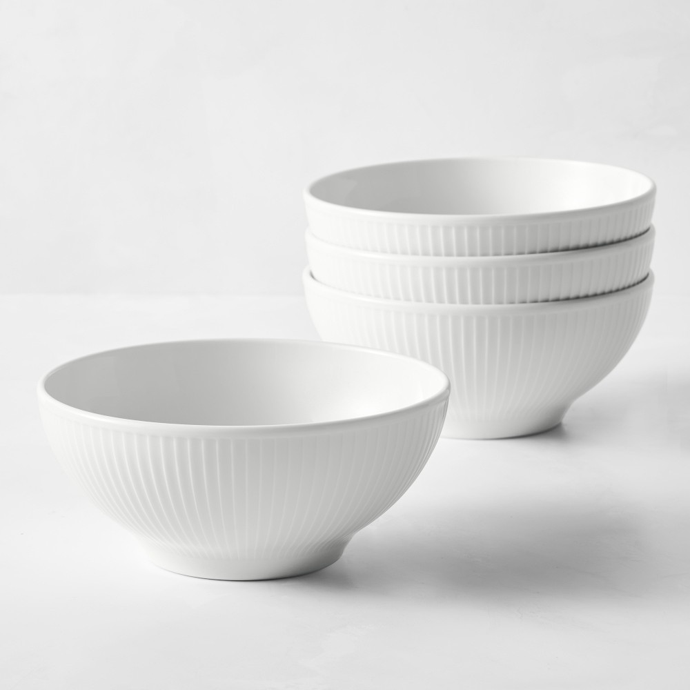 Pillivuyt Plisse Porcelain Noodle Bowls | Williams-Sonoma