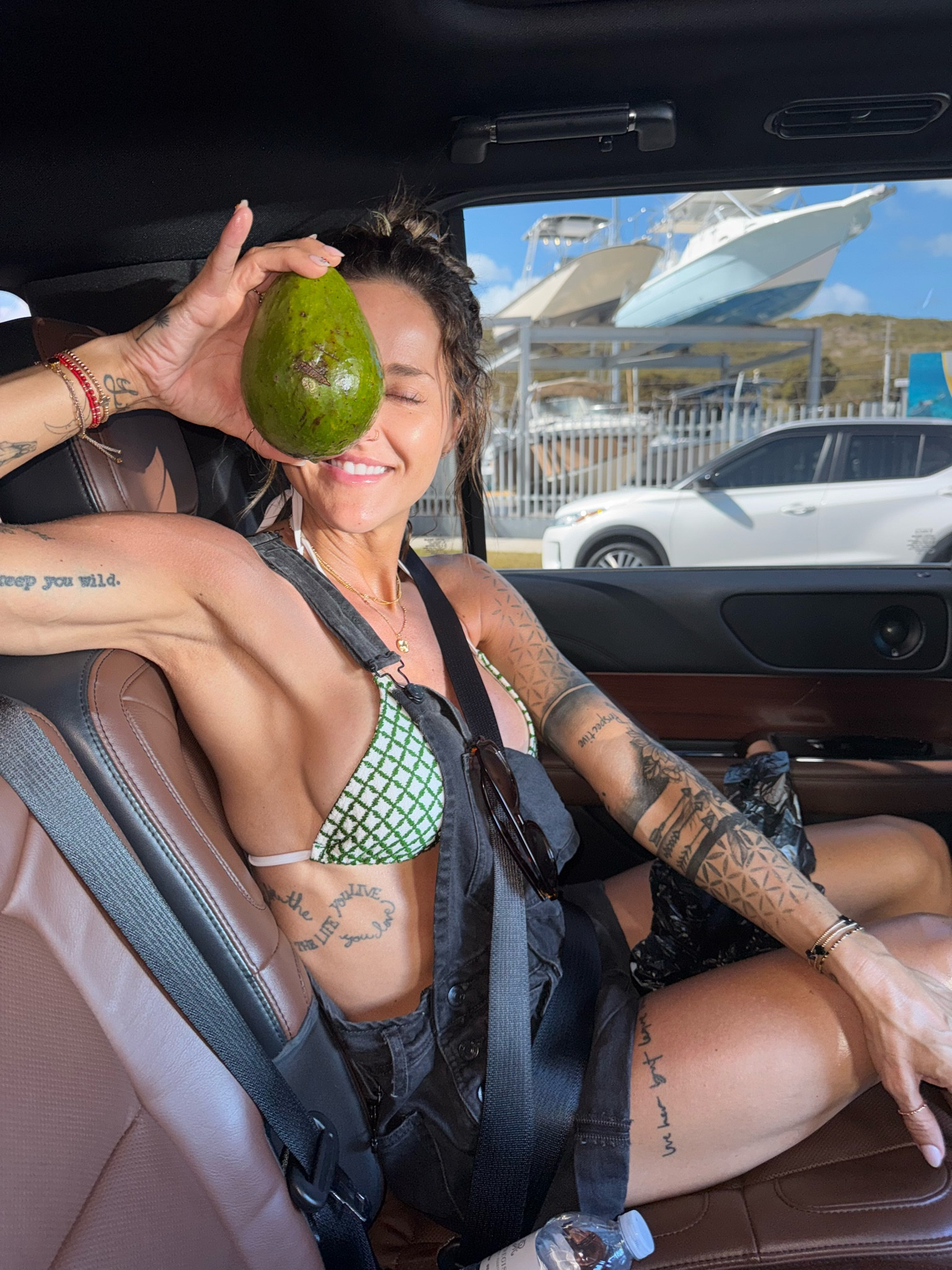 Boat Day outfit! 
Overalls: small true to size 
Bikini true to size (small) 

#LTKStyleTip #LTKTravel #LTKSwim