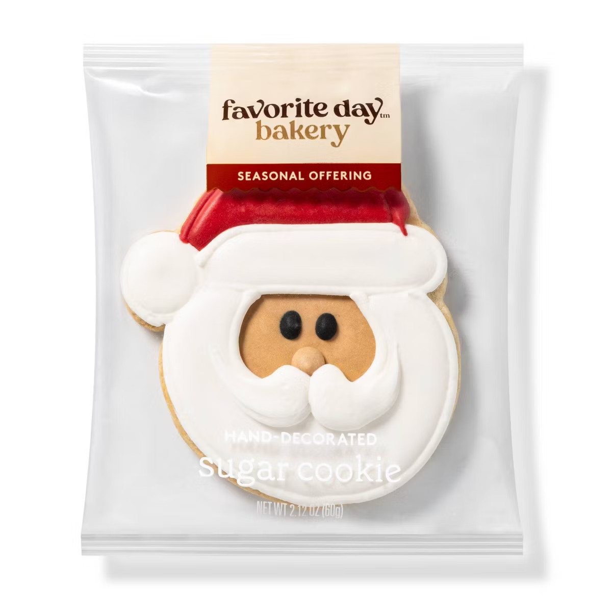 Holiday Decorated Whimsical Santa Cookie - 2.12oz - Favorite Day™ | Target