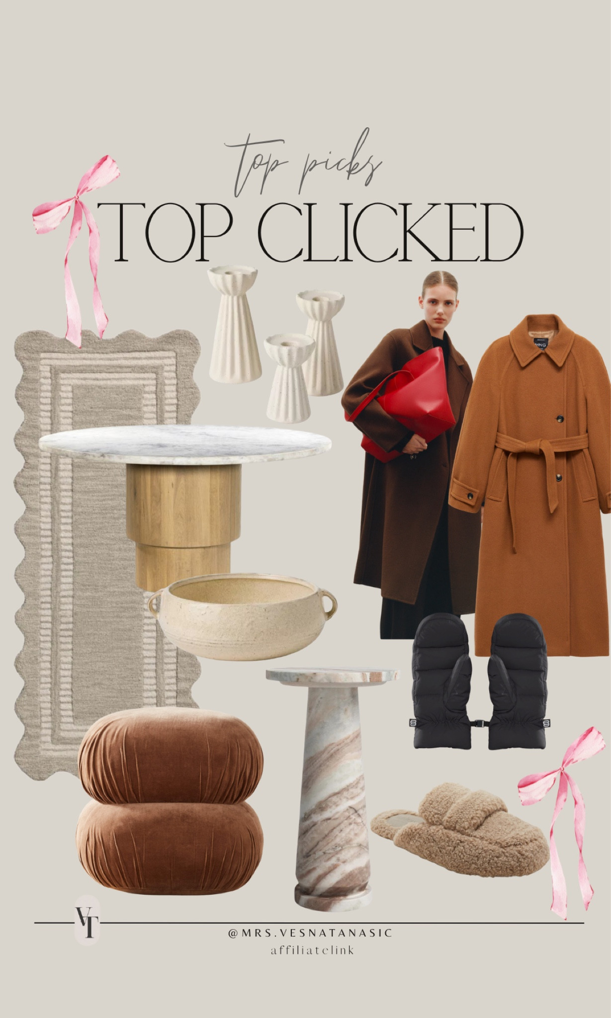 This week’s Top Clicked favorites in home, fashion and more! 

#giftideasforher #giftguide #giftideas #homedecor #diningtable #coat #mangocoat #diningroom #ottoman #rug #wayfairfinds #coat #giftguide #home #holidaydecor 

#LTKHoliday #LTKHome #LTKGiftGuide