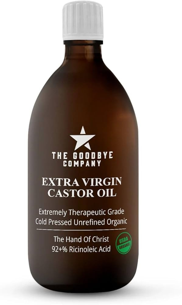 The Goodbye Company Organic Castor Oil – 100% Pure Extra Virgin, Cold-Pressed & Unrefined – H... | Amazon (US)