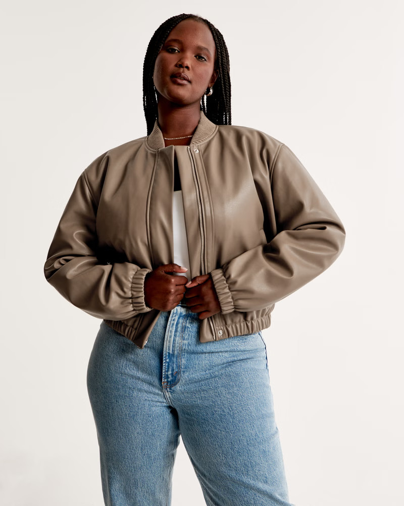 Shrunken Bomber Jacket | Abercrombie & Fitch (US)