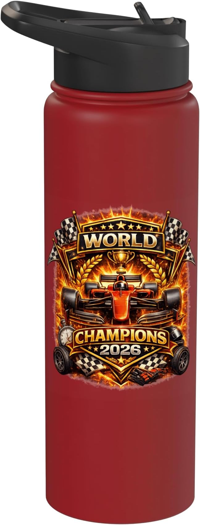 Race Car Racing Champions 2026 Vintage Style Graphic Design Stainless Steel Insulated Water Bottl... | Amazon (US)