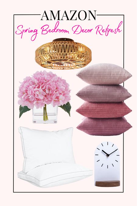 Amazon spring bedroom refresh! Amazon home decor 

#LTKSeasonal #LTKhome