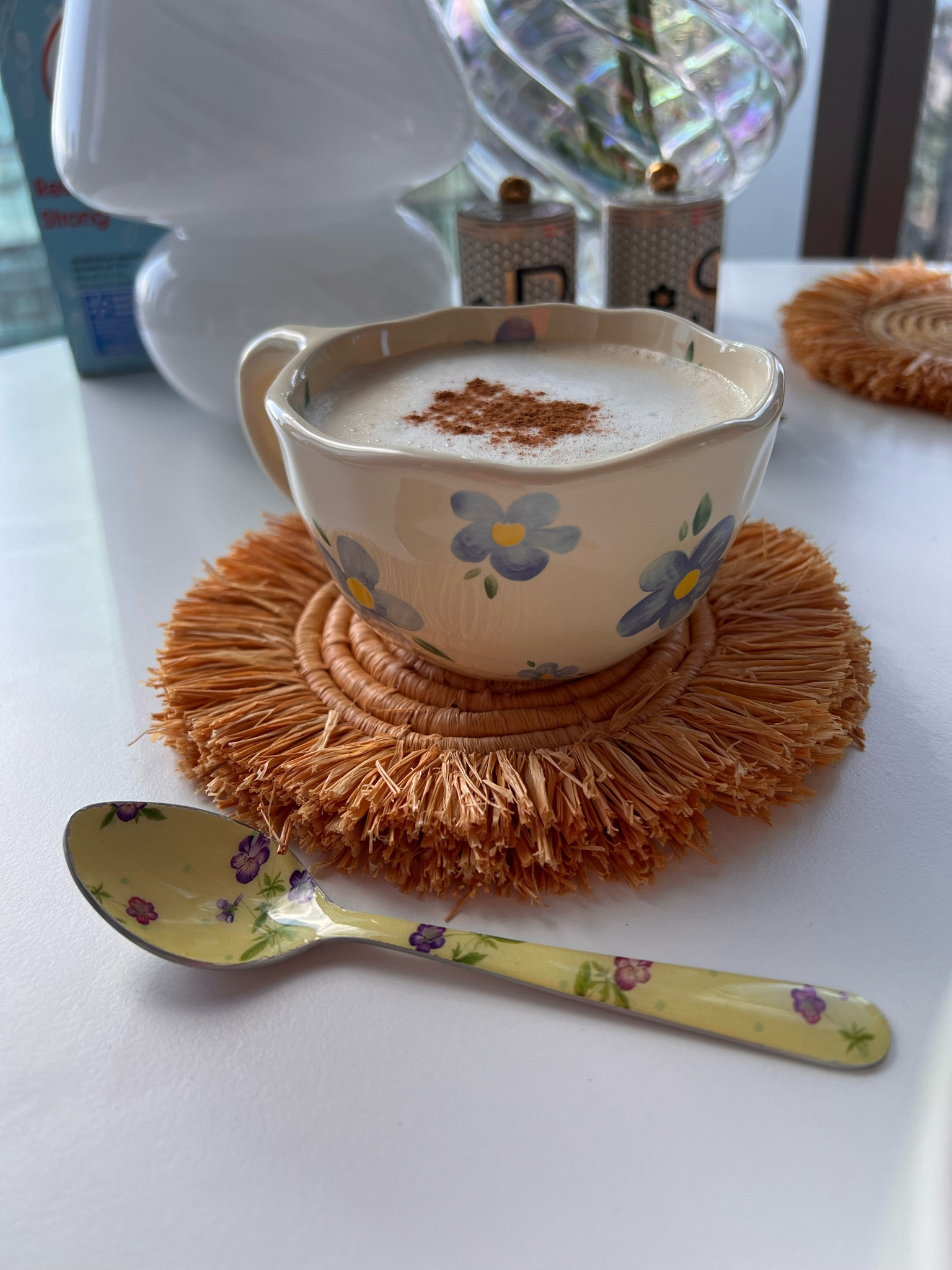 Homemade morning chai ☀️
Ceramic floral mug and yellow teaspoon from Anthropologie  

#LTKFindsUnder100 #LTKSeasonal #LTKHome
