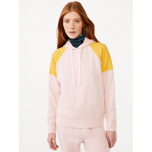 Free Assembly Women's Pullover Raglan Hoodie | Walmart (US)