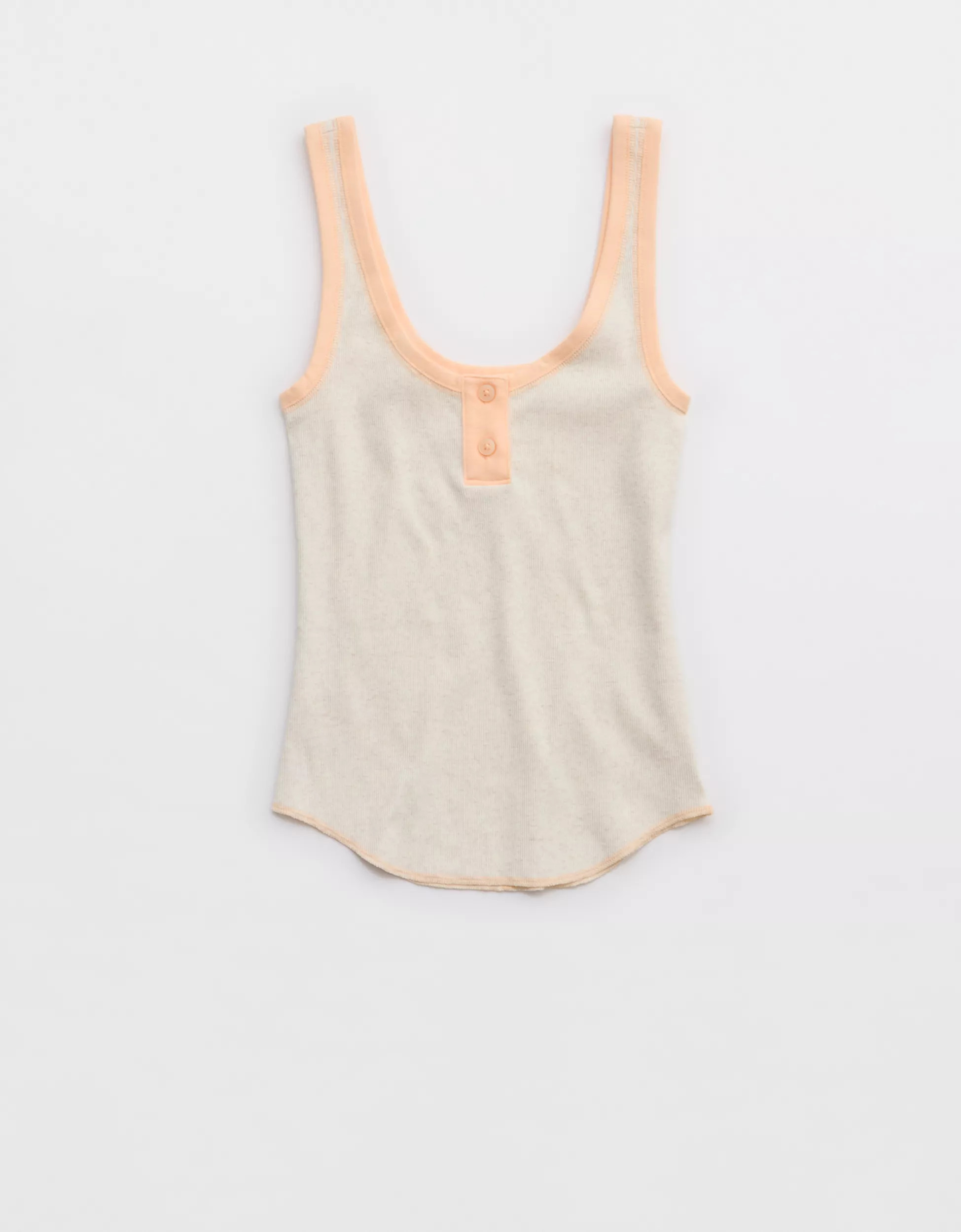 Aerie Ribbed Henley Tank Top | Aerie