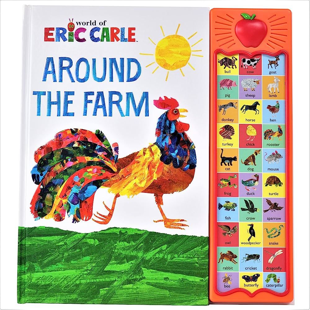 World of Eric Carle, Around the Farm 30-Button Animal Sound Book - Great for First Words - PI Kid... | Amazon (US)