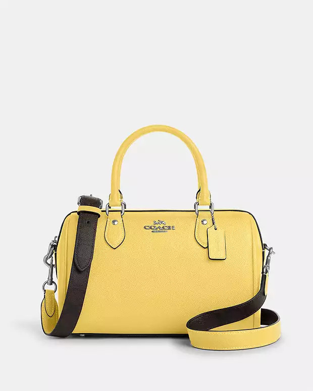 Rowan Satchel Bag With Signature Canvas Strap | Coach Outlet US