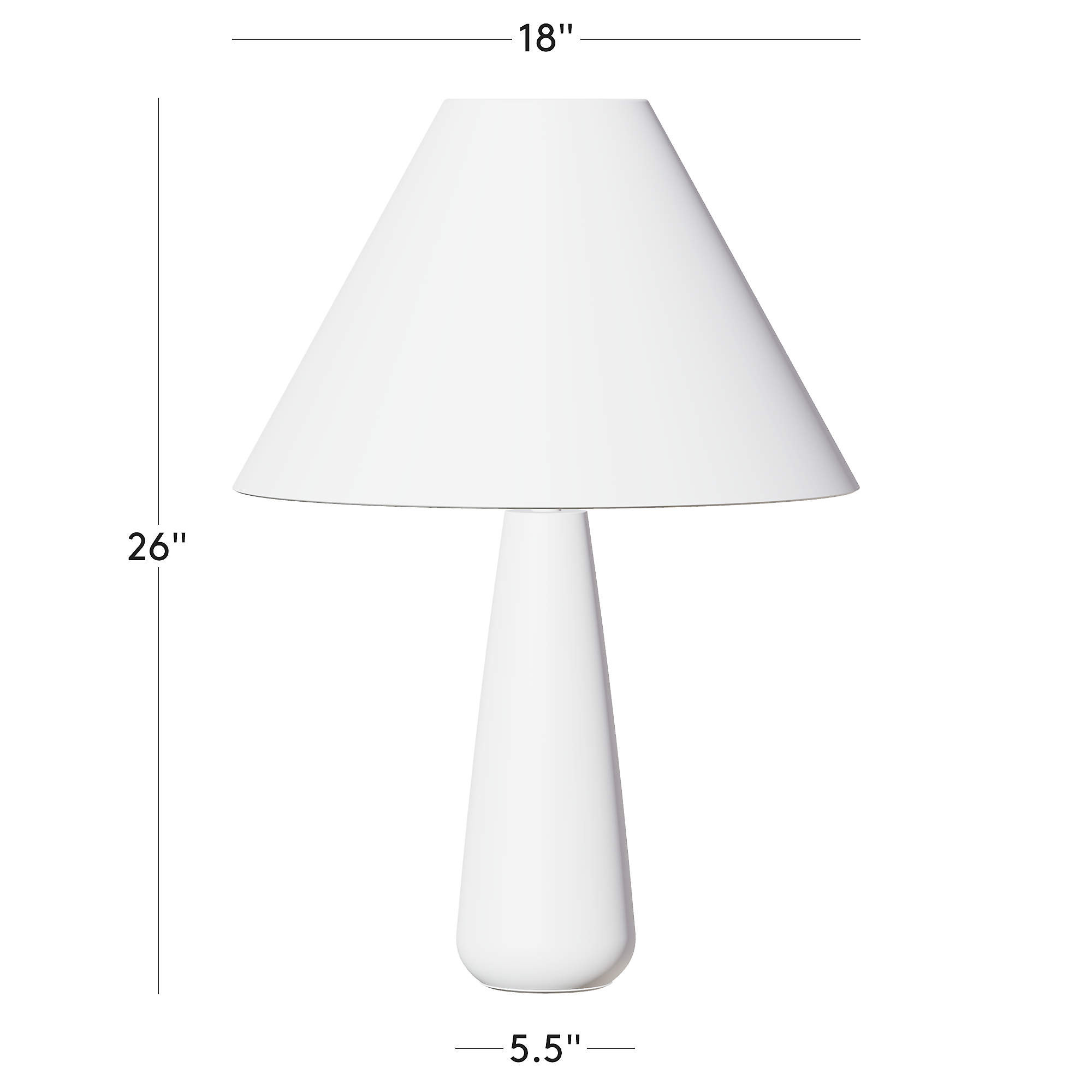Polar White Cement Table Lamp + Reviews | CB2 | CB2