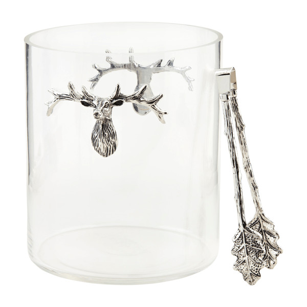 Deer Ice Bucket & Tong Set | Mud Pie