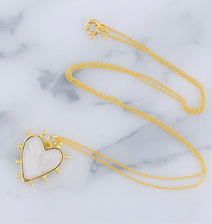Enamel Heart Necklace | Erin McDermott Jewelry