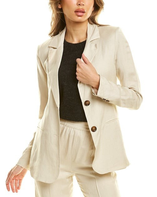 Linden Street Studio Classic Linen Blazer | Shop Premium Outlets