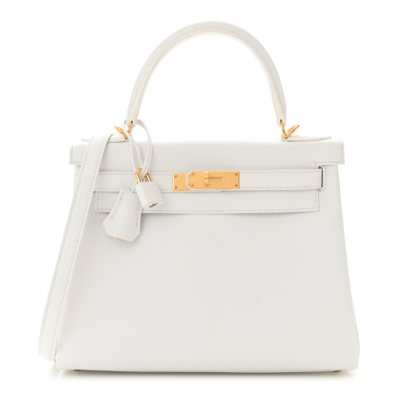 HERMES Evercolor Kelly Retourne 28 White | FASHIONPHILE (US)