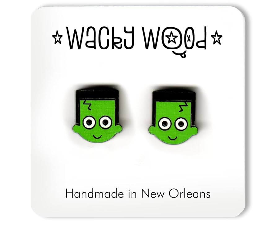 Frankenstein Stud Earring, Halloween Earrings | Amazon (US)