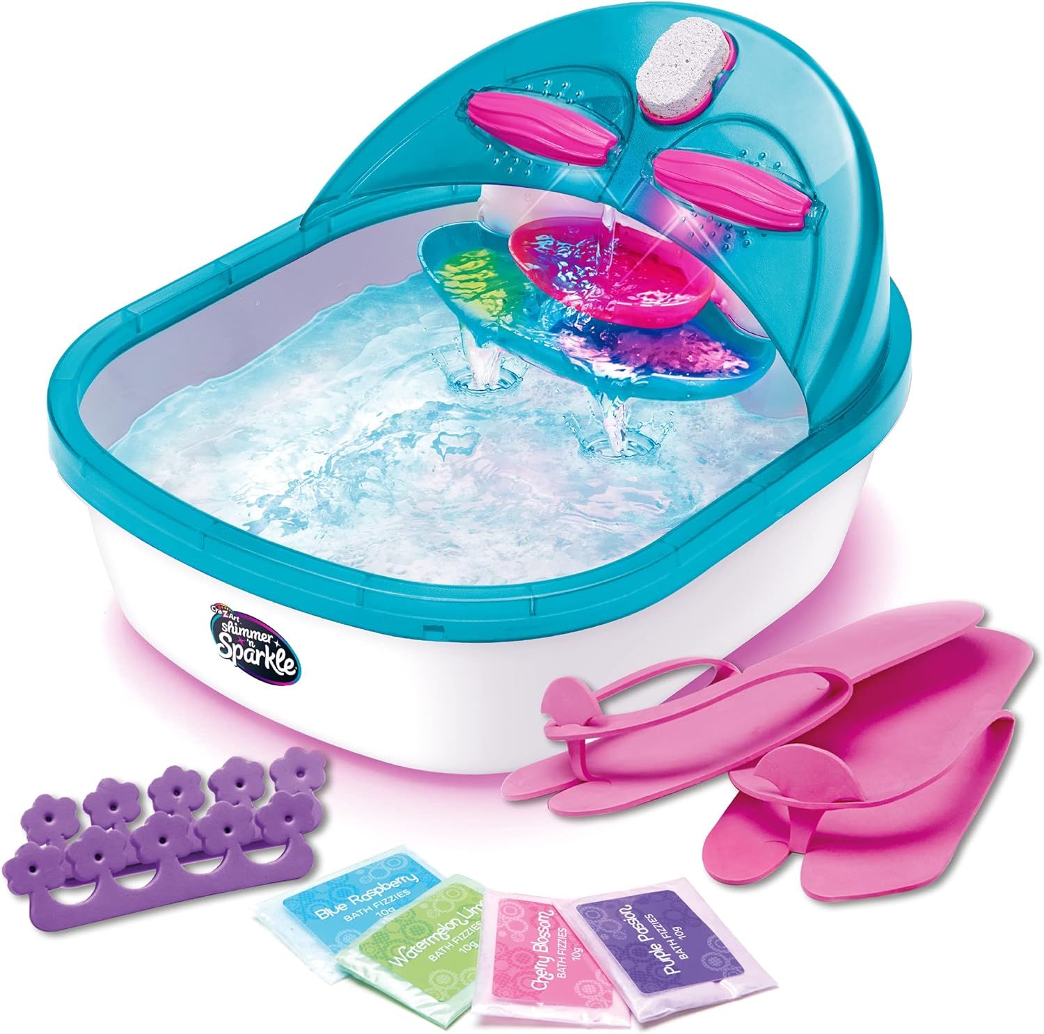 Shimmer ‘n Sparkle 6-in-1 Real Massaging Foot Spa for Kids | Amazon (US)