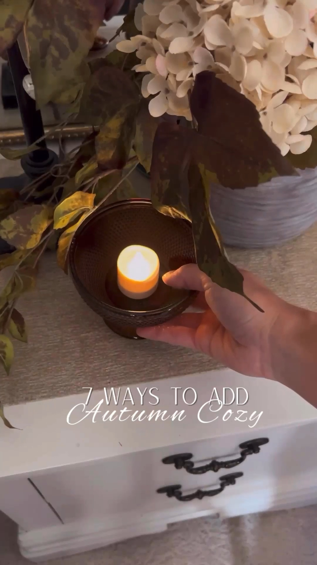 🍂 Embrace the essence of autumn with these 7 cozy decor tips: Layer with net throws in warm, autumnal tones, add beautiful textured pillow covers, light up your space with the soft glow of candles, make a statement with bold autumn stems, incorporate natural elements for an organic touch, and finish with fall-inspired art pieces. Bring the warmth and charm of the season into every corner of your home! #AutumnDecor #CozyVibes #FallInspiration



#LTKStyleTip #LTKHome #LTKVideo
