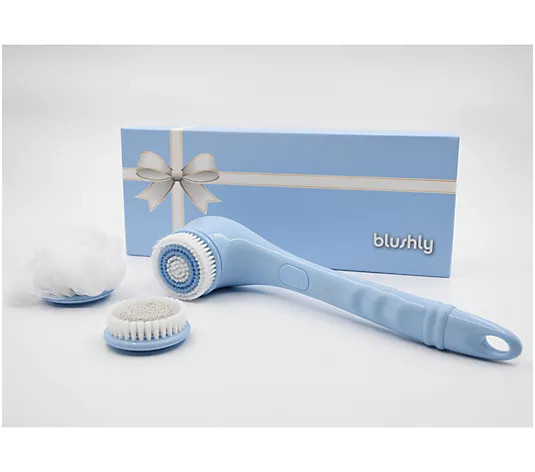 Blushly Cleansing & Exfoliating Body Brush w/ Heads - QVC.com | QVC