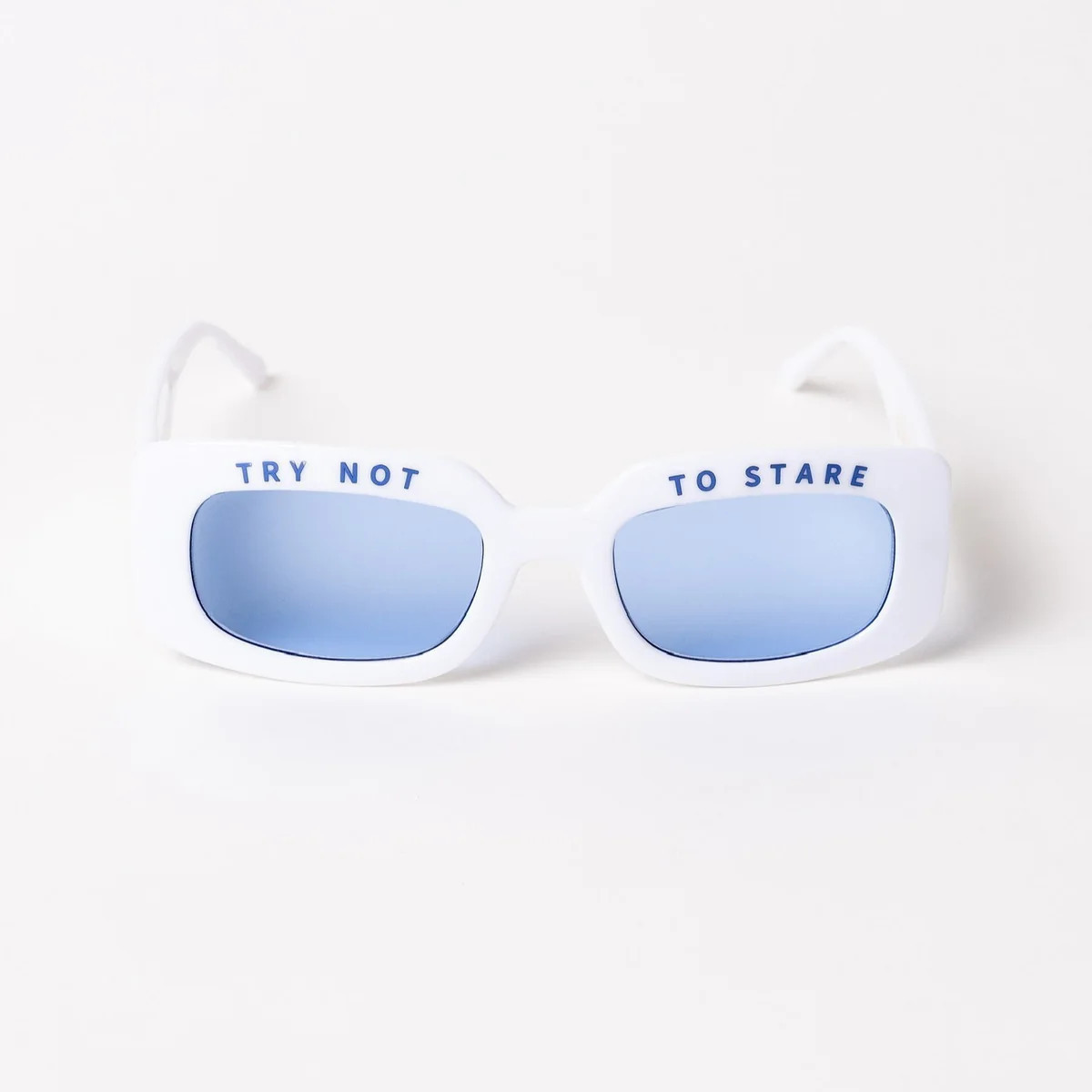 Try Not To Stare / White | I.N.D.Y SUNGLASSES LLC