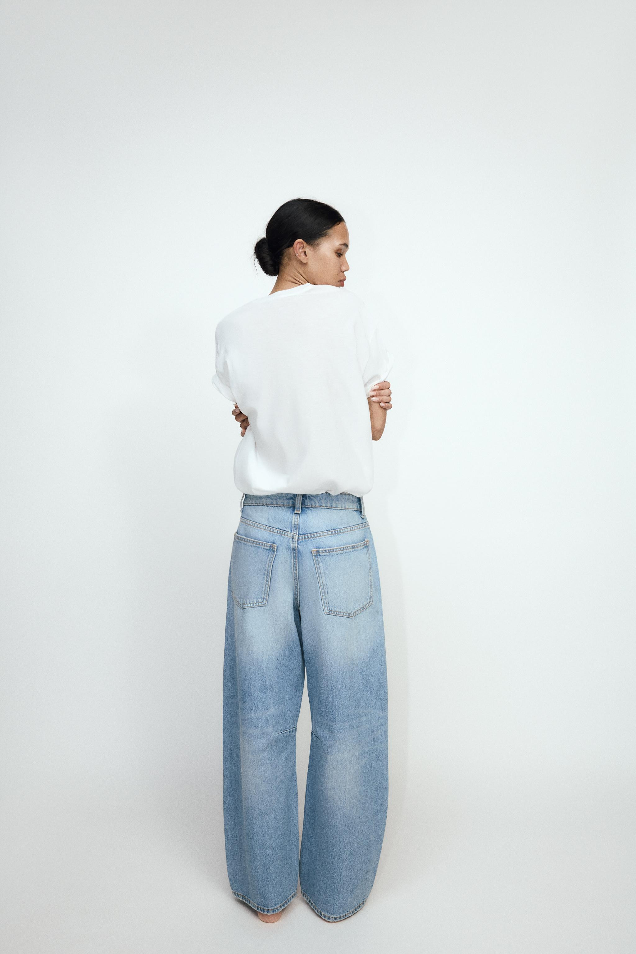 TRF MID-RISE BAGGY BALLOON JEANS | Zara UK
