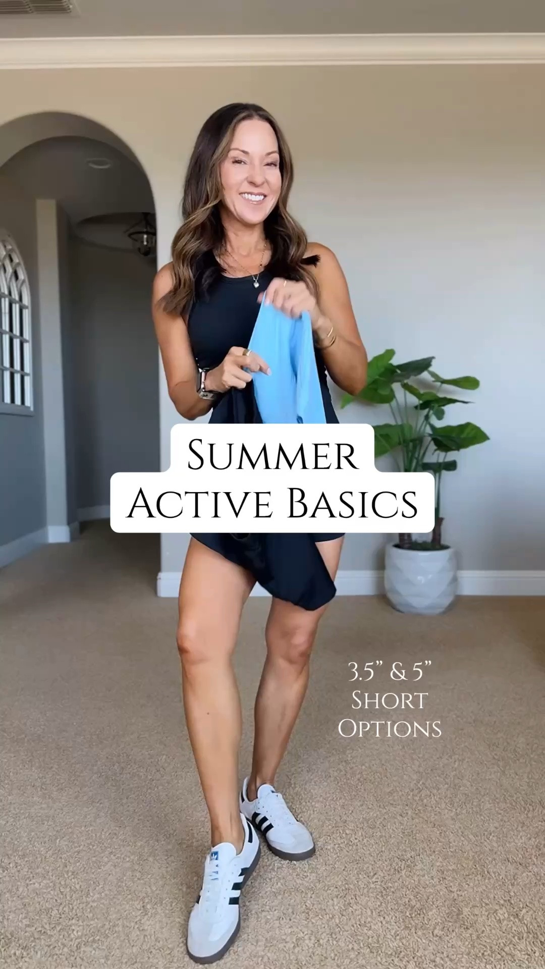 Sale alert! 3.5" & 5” options - quick dry activewear shorts. gym, hiking, swimming, everyday, theme parks... For ref 4 way stretch. comfy: I'm 5'1" wearing an XS in tanks and XS in smooth waist shorts. Small in tie front shorts (size up for looser fit.

#LTKOver40 #LTKSaleAlert #LTKActive