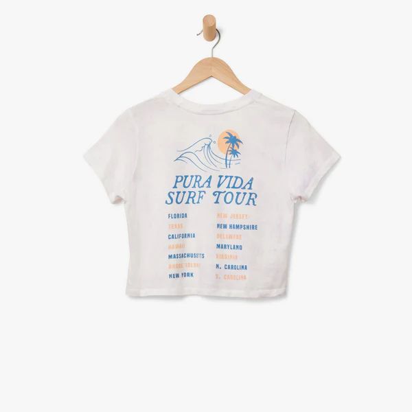 Surf Tour Crop Tee | Pura Vida Bracelets