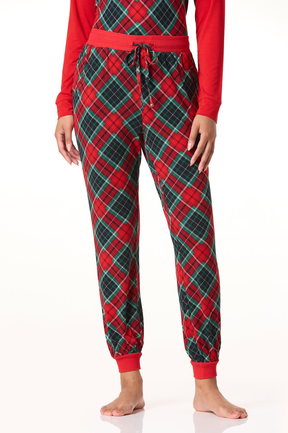 Holiday Plaid Jogger Sleep Pants | Cato Fashions