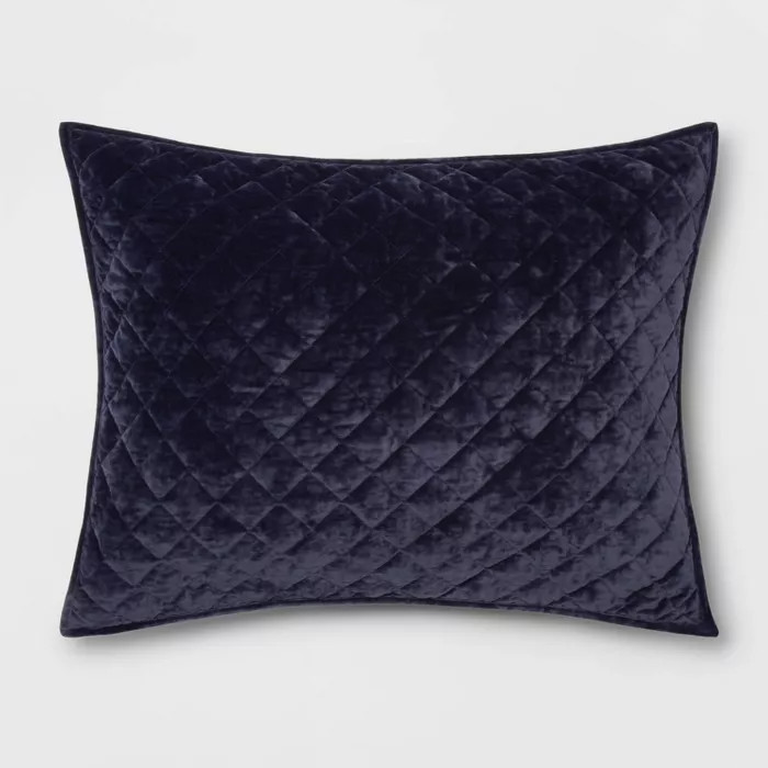 Diamond Stitch Velvet Pillow Sham - Threshold™ | Target