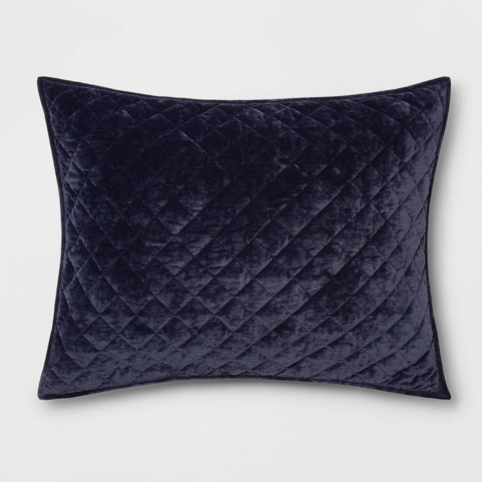 Diamond Stitch Velvet Pillow Sham - Threshold™ | Target