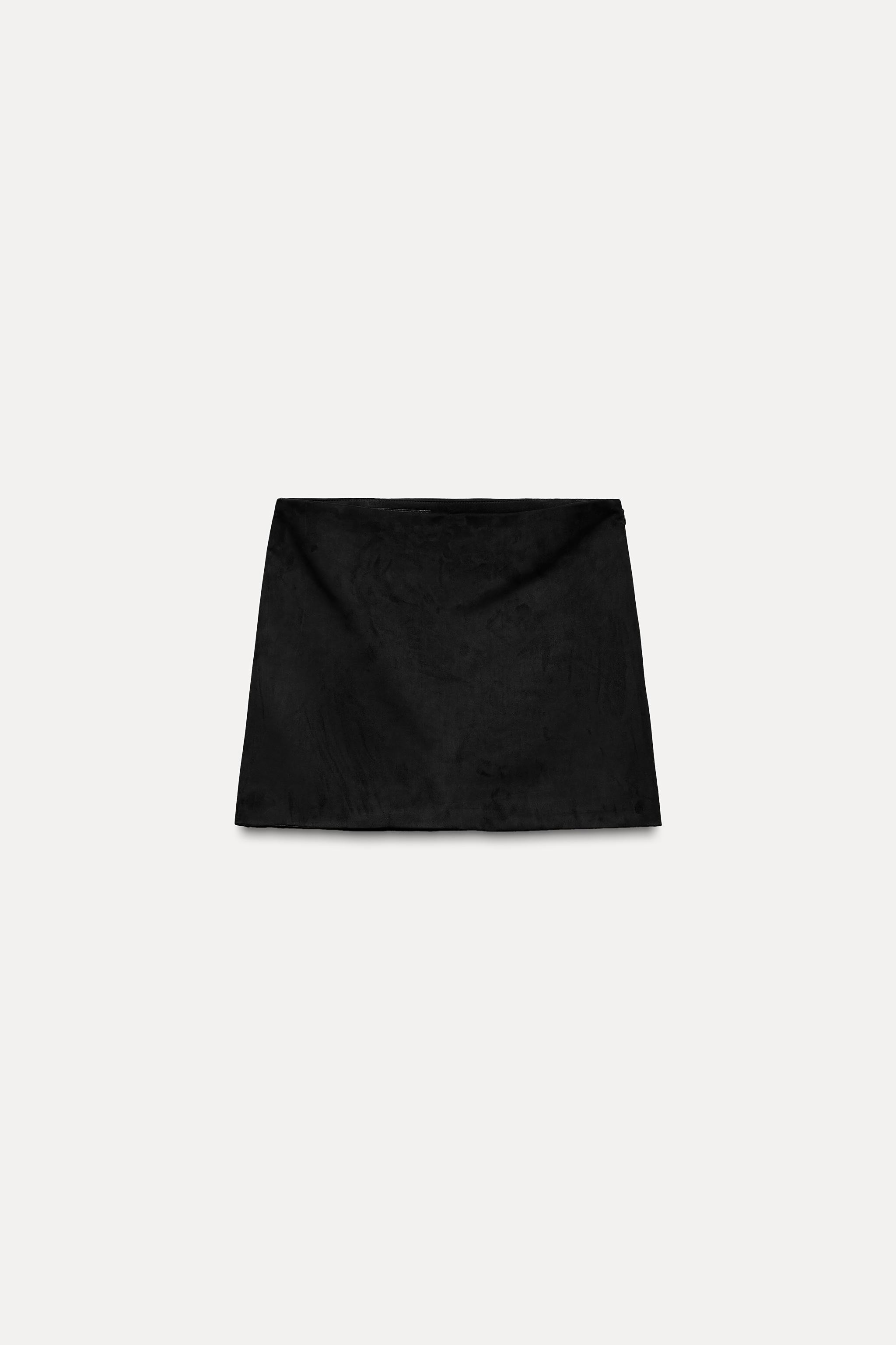 FAUX SUEDE MINI SKIRT | Zara US